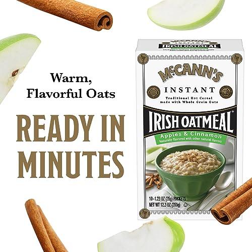 McCann's Irish Oatmeal McCanns Instant Irish Oatmeal, Apples & Cinnamon, 10 Packets