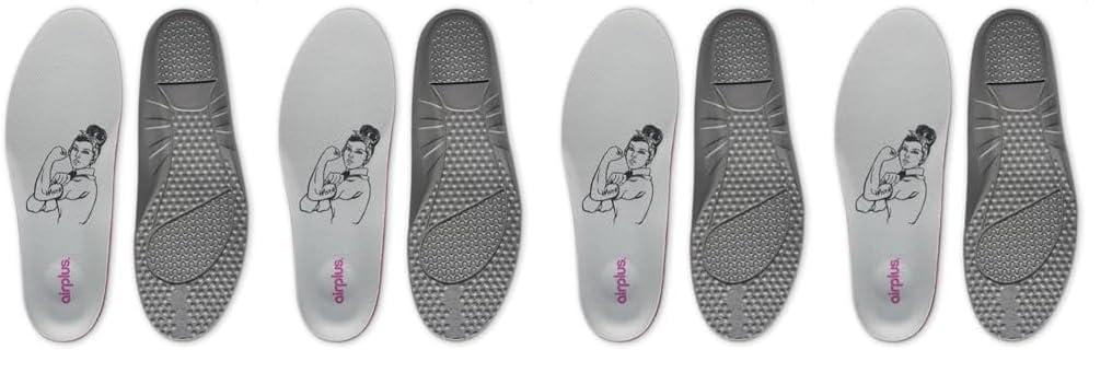 Airplus Airplus Ultra Work Memory Plus Shoe Insoles for Long Lasting Comfort, Womens, Size 5-11 Multicolor (Pack of 2)