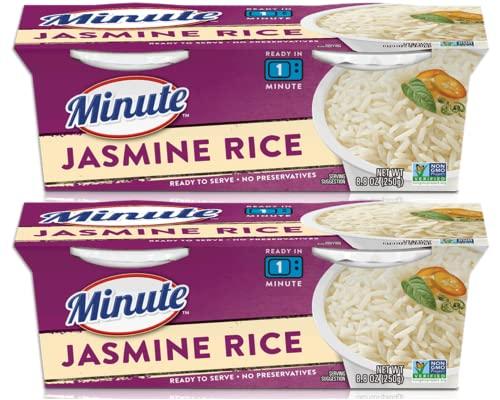 BELLATAVO Microwave Rice Bundle. Includes Two-8.8 Oz Packages of Minute Jasmine Rice in Ready To Serve Cups. Each Package has Two-4.4 Oz of Minute Rice Instant Rice Cups. Comes With a BELLATAVO Fridge Magnet!