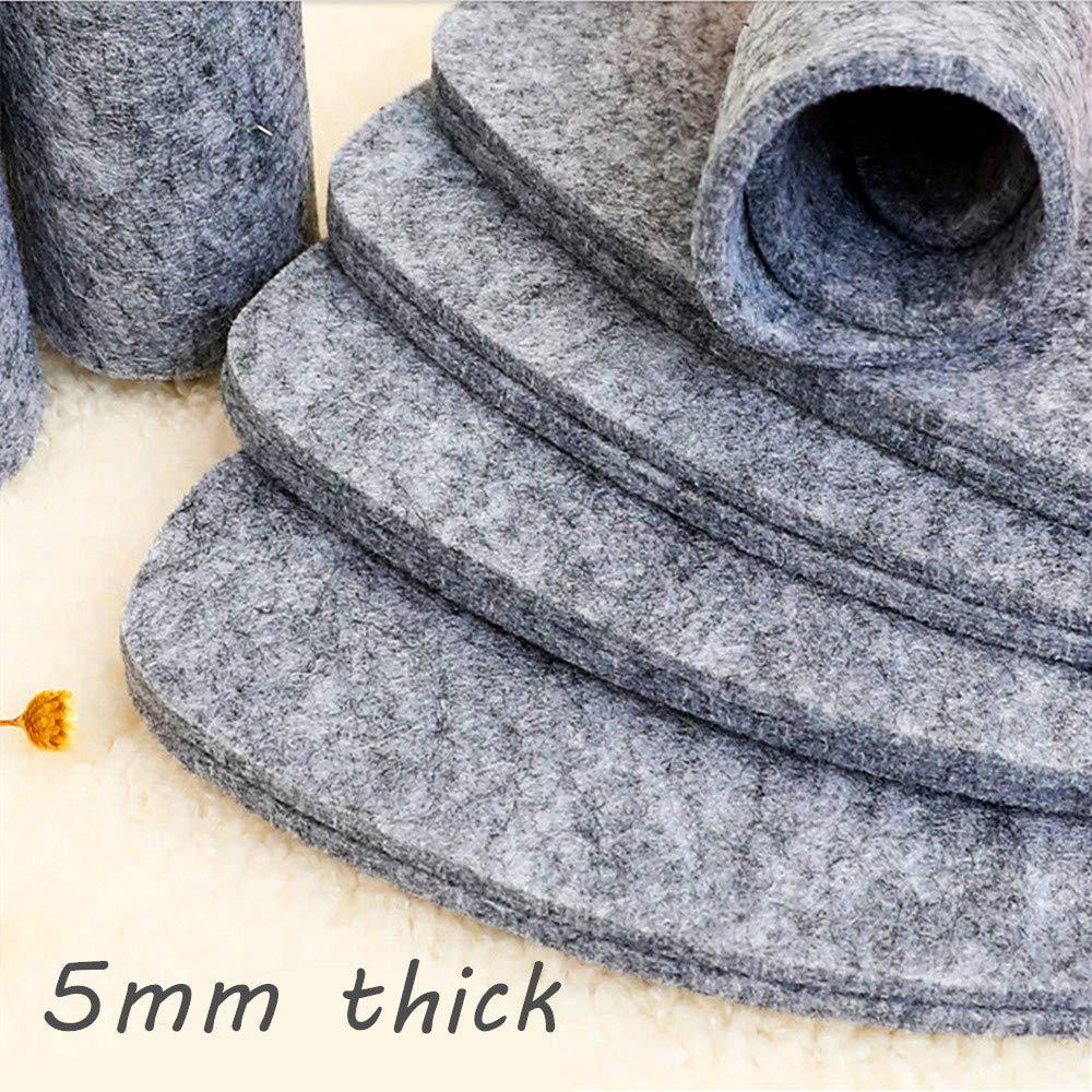 YESSQ Wool Felt Warm Shoe Insoles - Wool Felt Boot Shoe Insert Insoles Women 6