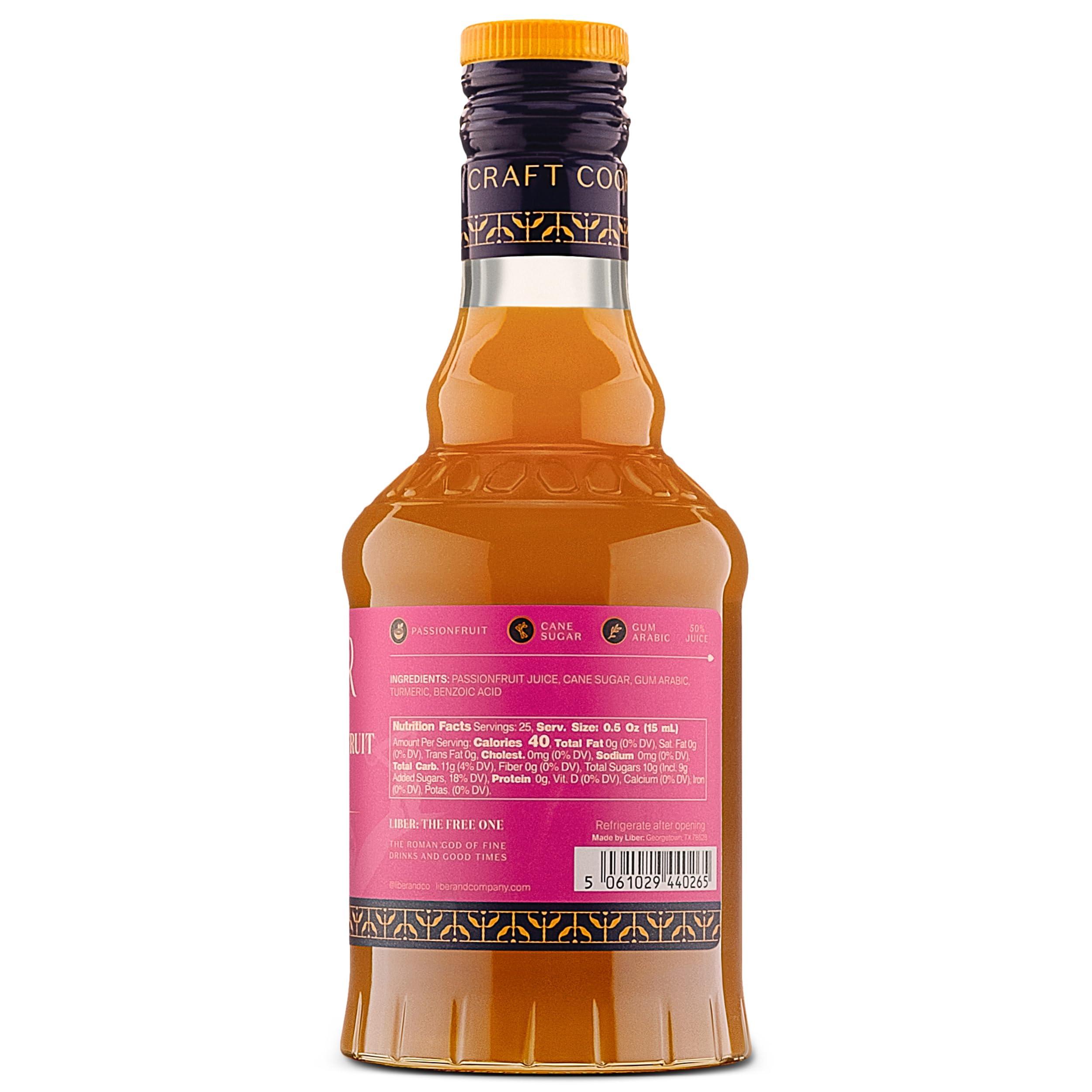 Liber & Co. Liber & Co. Tropical Passionfruit Syrup (12.7 oz) Made with Real Passion Fruit