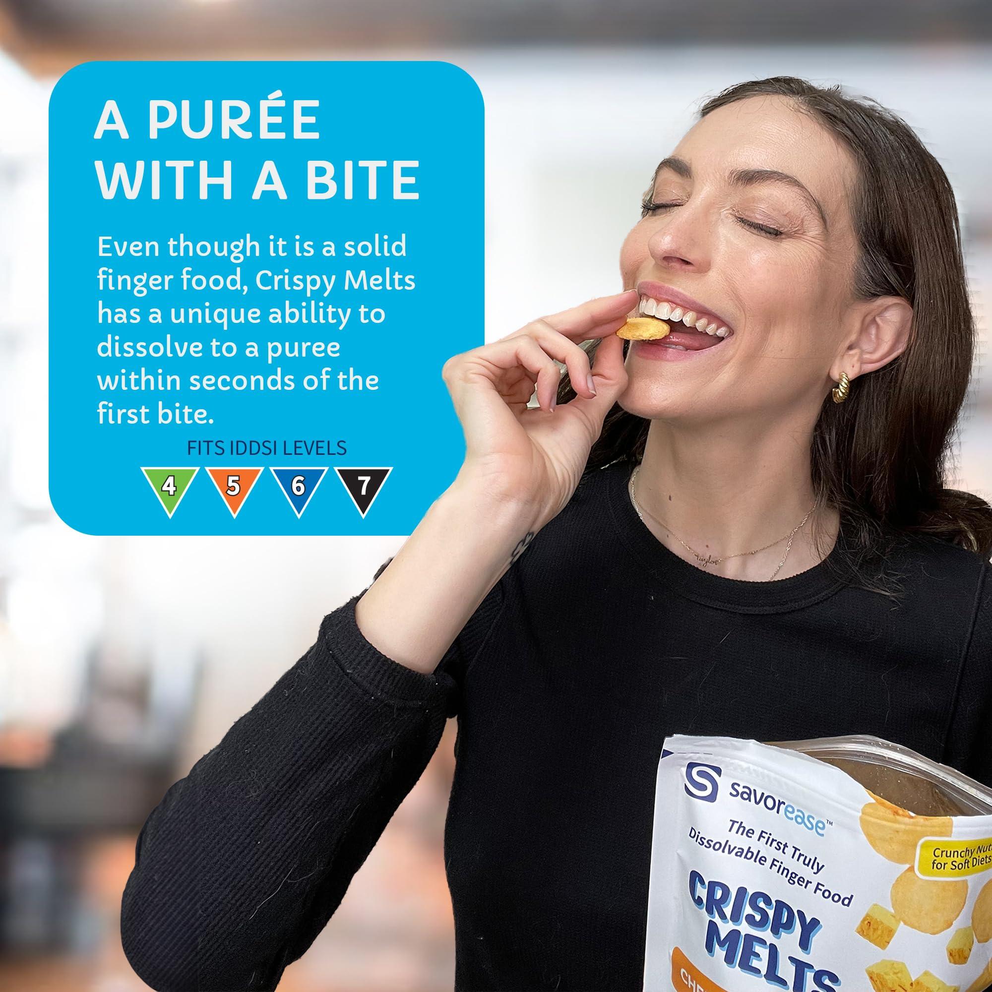 Savorease Savorease Crispy Melts Variety Pack Crunchy Gluten-Free & Non-Dairy Dissolvable Finger Food for Soft Diets Made from Plant-Based Ingredients with No Added Sugar 12 Pack