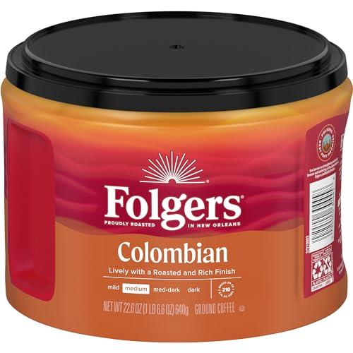 Folgers Folgers Colombian Medium Roast Ground Coffee, 22.6 Ounce