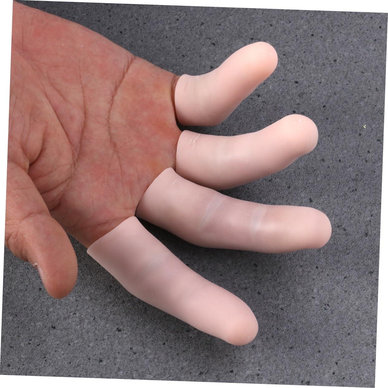 Healeved Healeved 8 Pcs Thumb Protector Thumb Sleeve Toe Sleeve Finger Protectors Invisible Finger Set Beige C01 Finger Covers