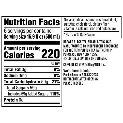 Pure Leaf Pure Leaf, Extra Sweet, 16.9 Ounce (Pack of 6)