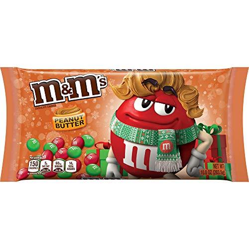 M&M'S M&M'S Peanut Butter Chocolate Christmas Candy, 10-Ounce Bag