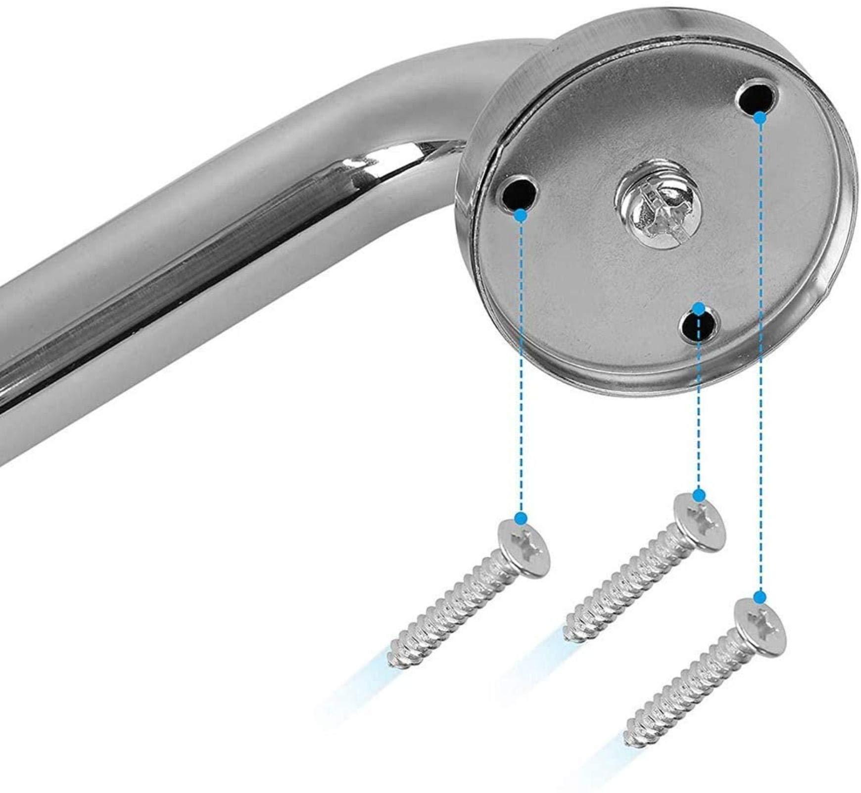 HongLianRiven Bath Handle Towel Rail Grab Rail Bathroom Handrail Showers Walls Balance Bar,Shower Grab Bar, Safety Hand Rail Bar Handicap Bath Tub Wall Concealed (Size : 50cm)