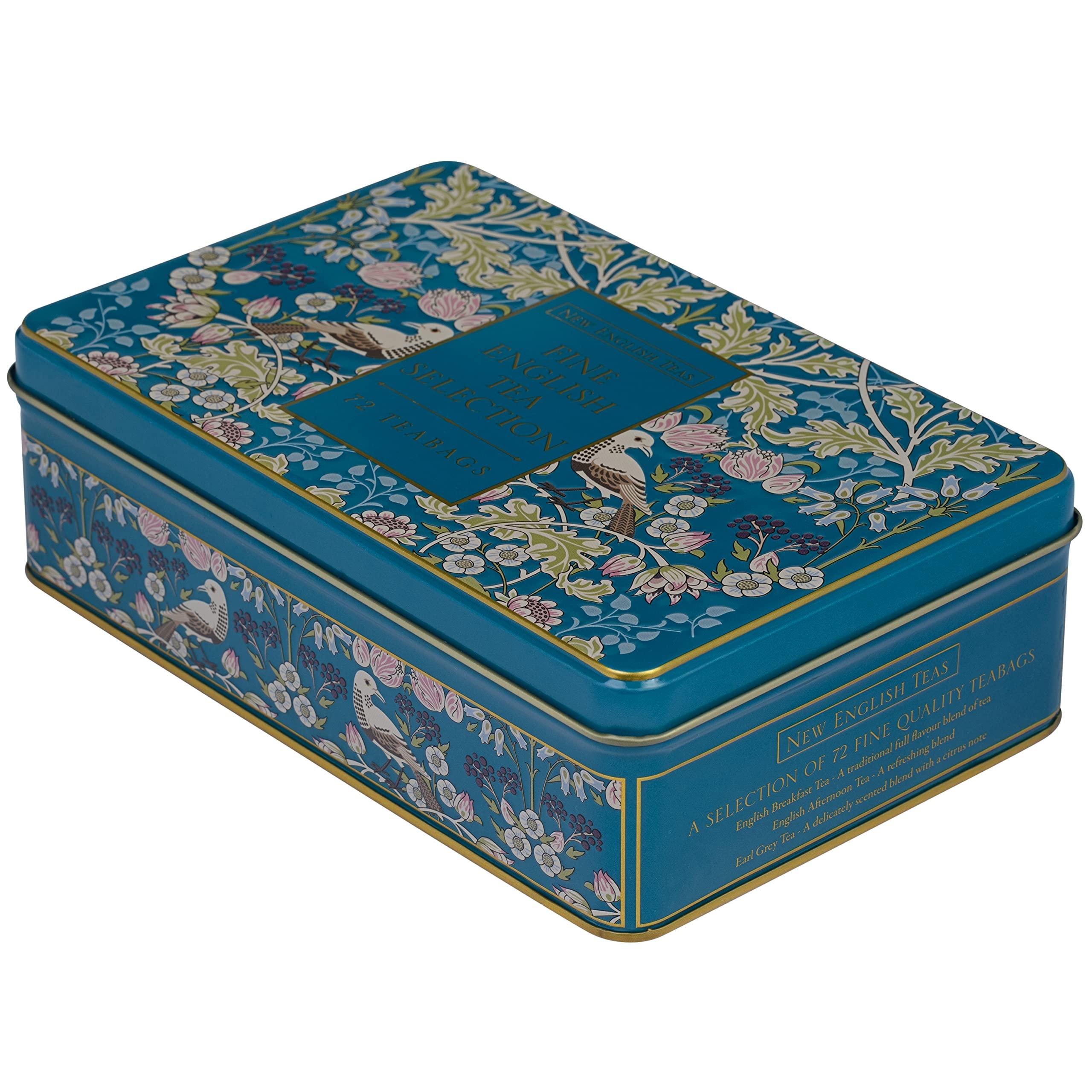 New English Teas New English Teas Song Thrush & Berries Tea Tin with 72 Assorted English Teabags