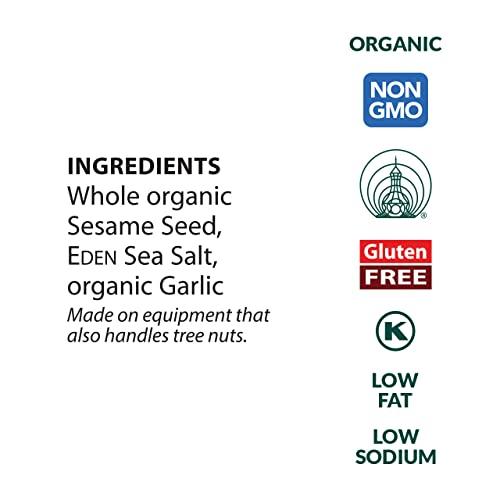 Eden Eden Organic Garlic Gomasio, 3.5 oz Glass Jar, Sesame Salt
