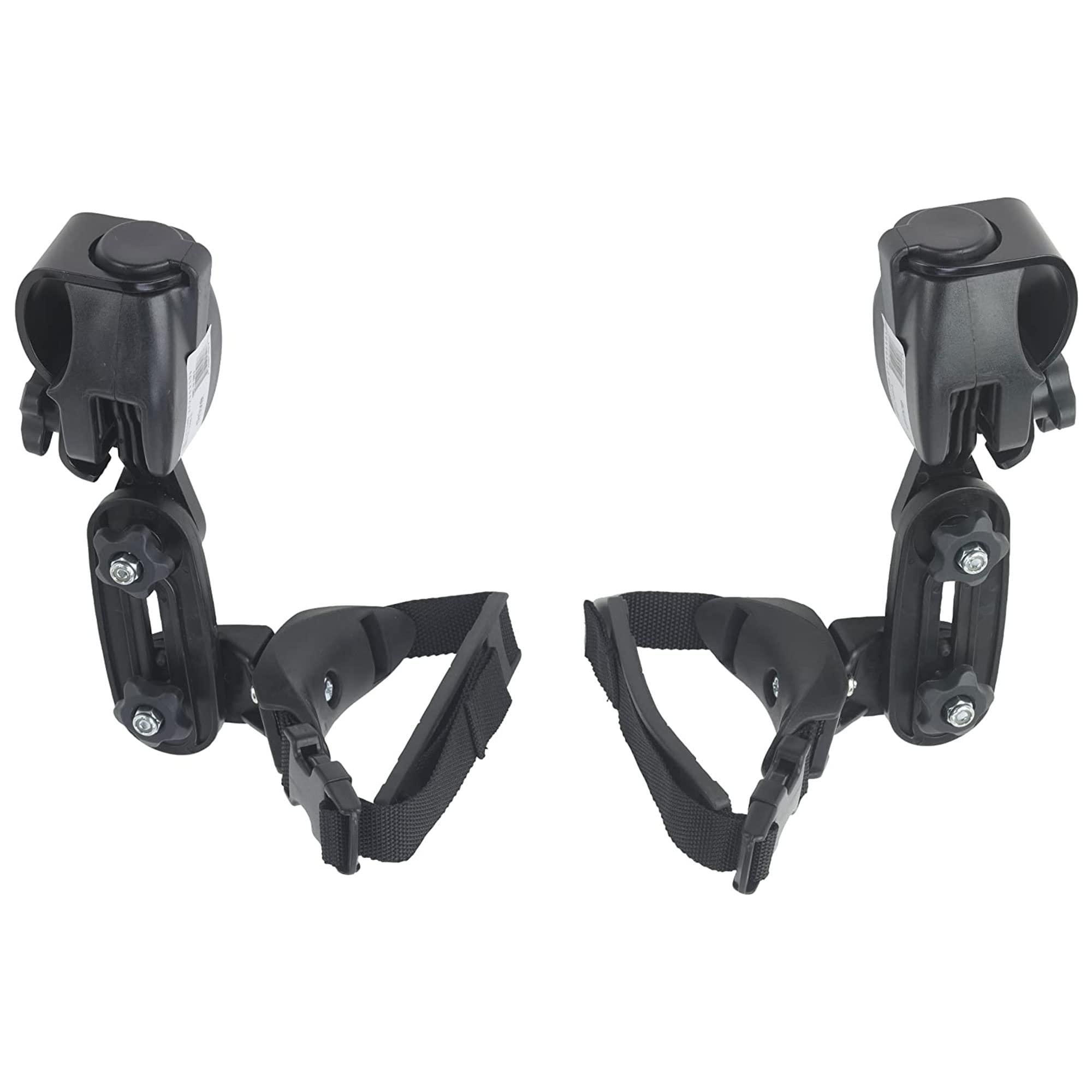 Drive Medical Drive Medical Trekker Gait Trainer Large Adjustable Height Thigh Prompts Pair for Kids or Adults, 20 Inch Leg Circumference, Black