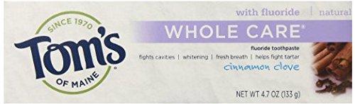 Tom's of Maine Tom's of Maine Natural Whole Care Toothpaste with Fluoride, Cinnamon Clove, 3 Count