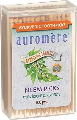 Auromere Auromere Ayurvedic Oral Care Ayurvedic Neem Picks 100 count (a)