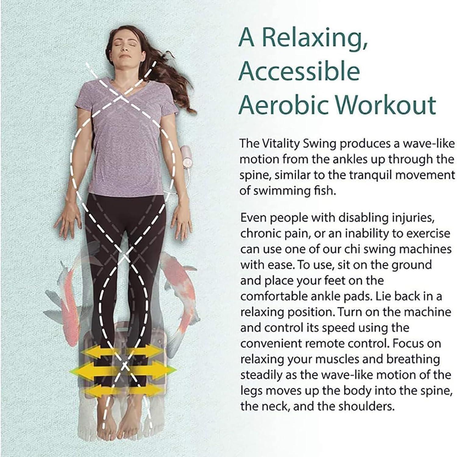 Erbaofd Erbaofd Swing Foot Massager, 10 Gear Speed Adjustable, Portable with Carrying Handle, Improve Lymphatic and Blood Flow, for Swelling Alleviate, Relax Muscles