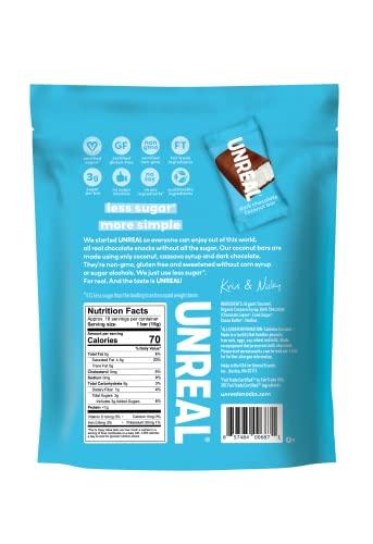 UNREAL UNREAL Dark Chocolate Coconut Bars (3 Value Size Bags) | Vegan, 3g Sugar, & 3 Simple Ingredients | Non-GMO, Gluten Free, & Fair Trade | 9.5oz each