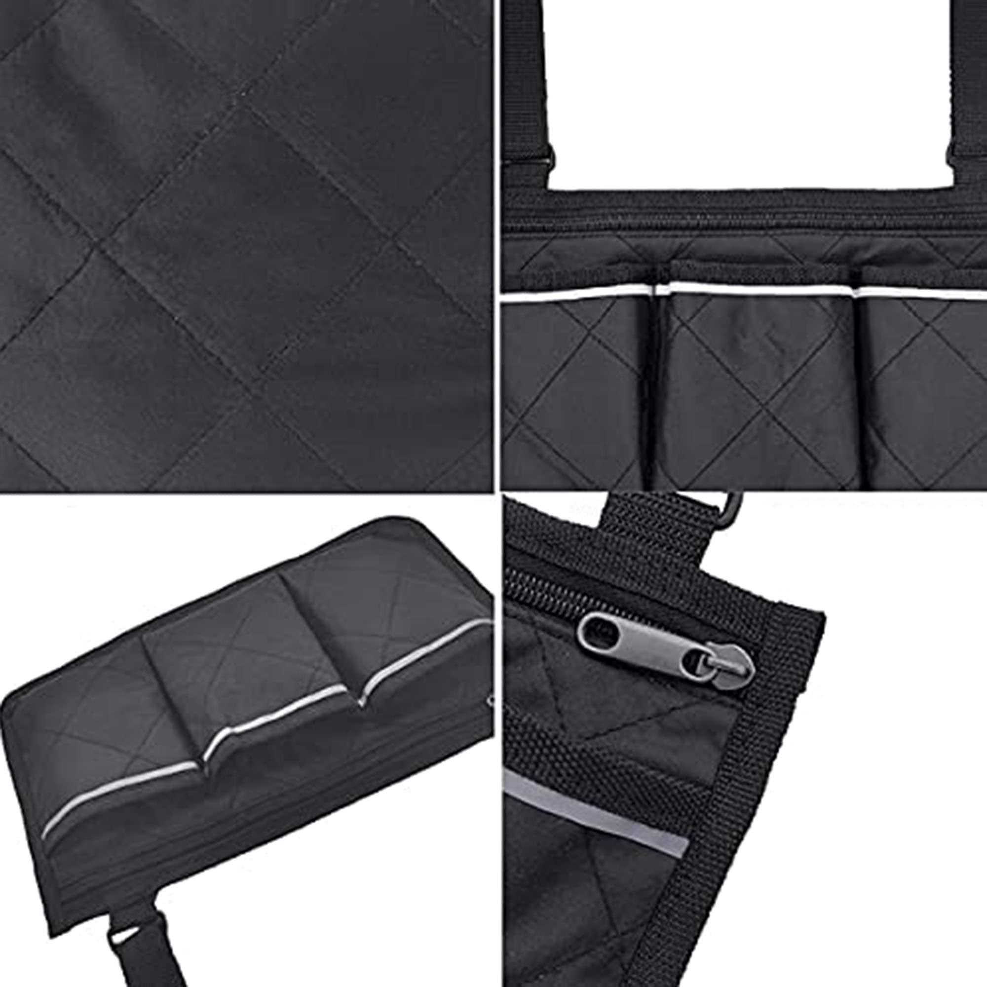 MUBOYI MUBOYI Storage Bag with Reflective Stripes Armrest Bag, Electric Wheelchair Storage Bag, Walker, Walker, Mobile Carrying Bag,Black