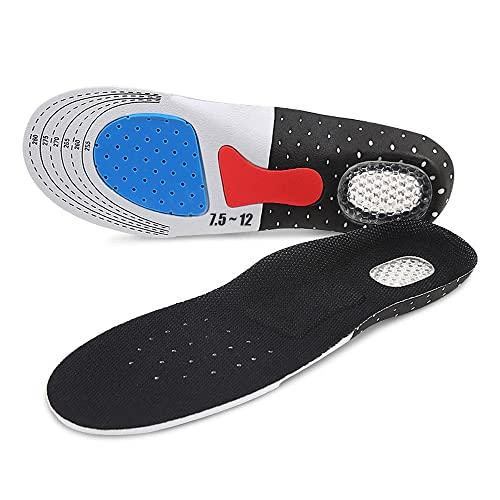 METANIC METANIC Shoe Insole Pad, Shoe Insert, Cutable Insole for Athletic Sports Running Hiking Basketball Bassball Football Bicycle Camping Hunting, Shock Absorbing Shoe Insole(Color B, Large-(7. 5-12))