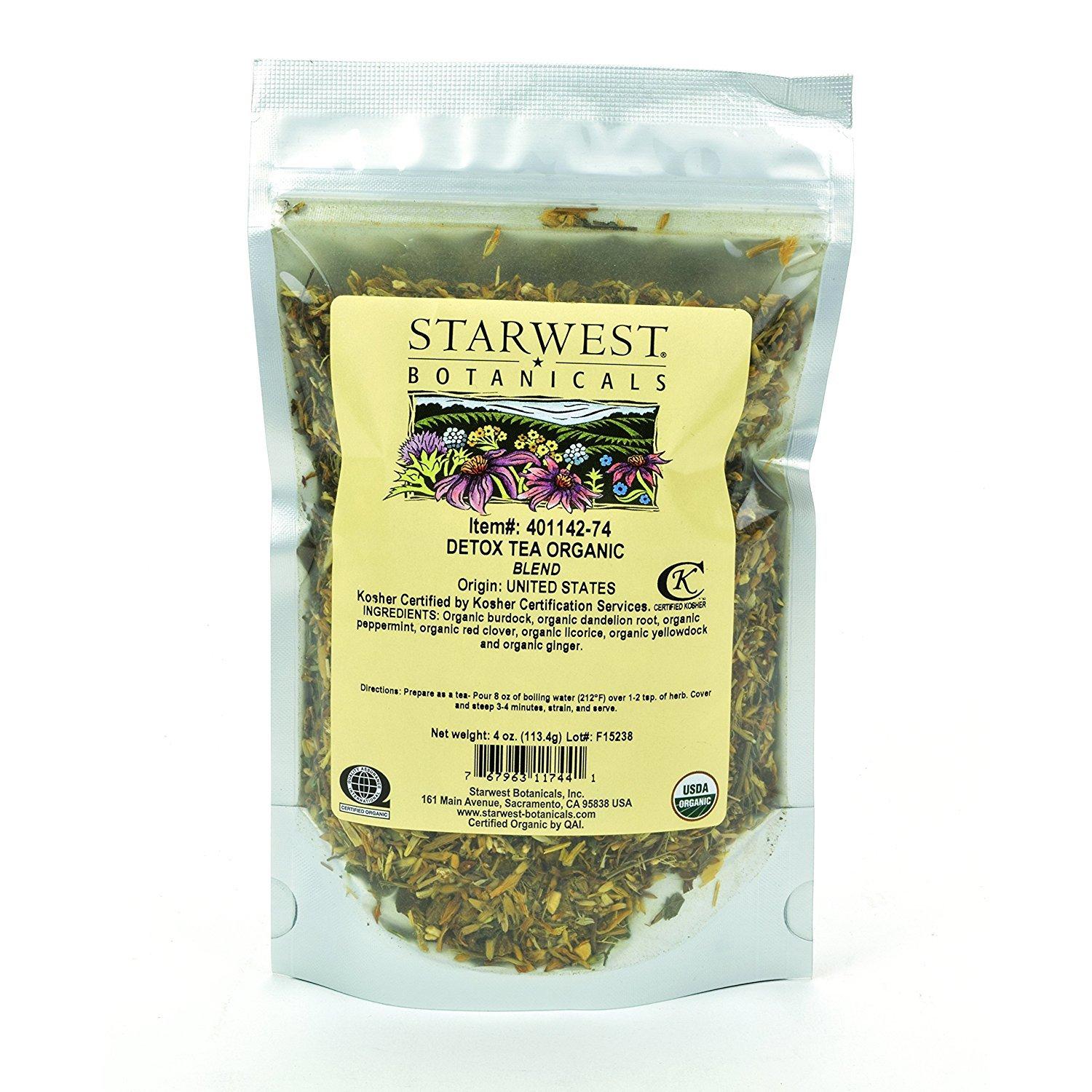 Starwest Botanicals Starwest Botanicals Organic Detox Tea, 4 Ounces