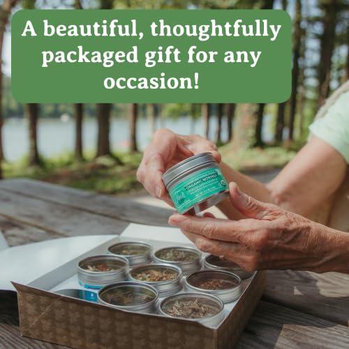 Heavenly Tea Leaves Heavenly Tea Leaves 9 Flavor Variety Pack, Loose Leaf Tea Sampler Gift Set (Approx. 90 Cups of Tea) - High to No Caffeine, Great Hot or Iced, Assortment of Green, Herbal, Black, & White Teas