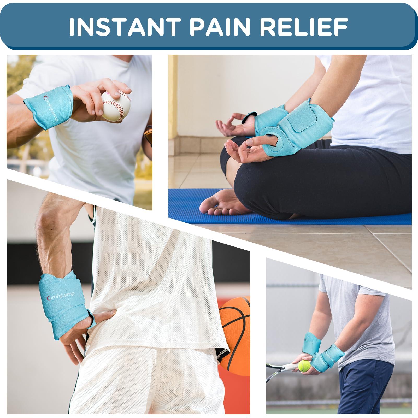 Comfytemp Comfytemp Extra Large Knee Ice Pack Wrap and Wrist Ice Pack Wrap for Carpal Tunnel Relief Bundles