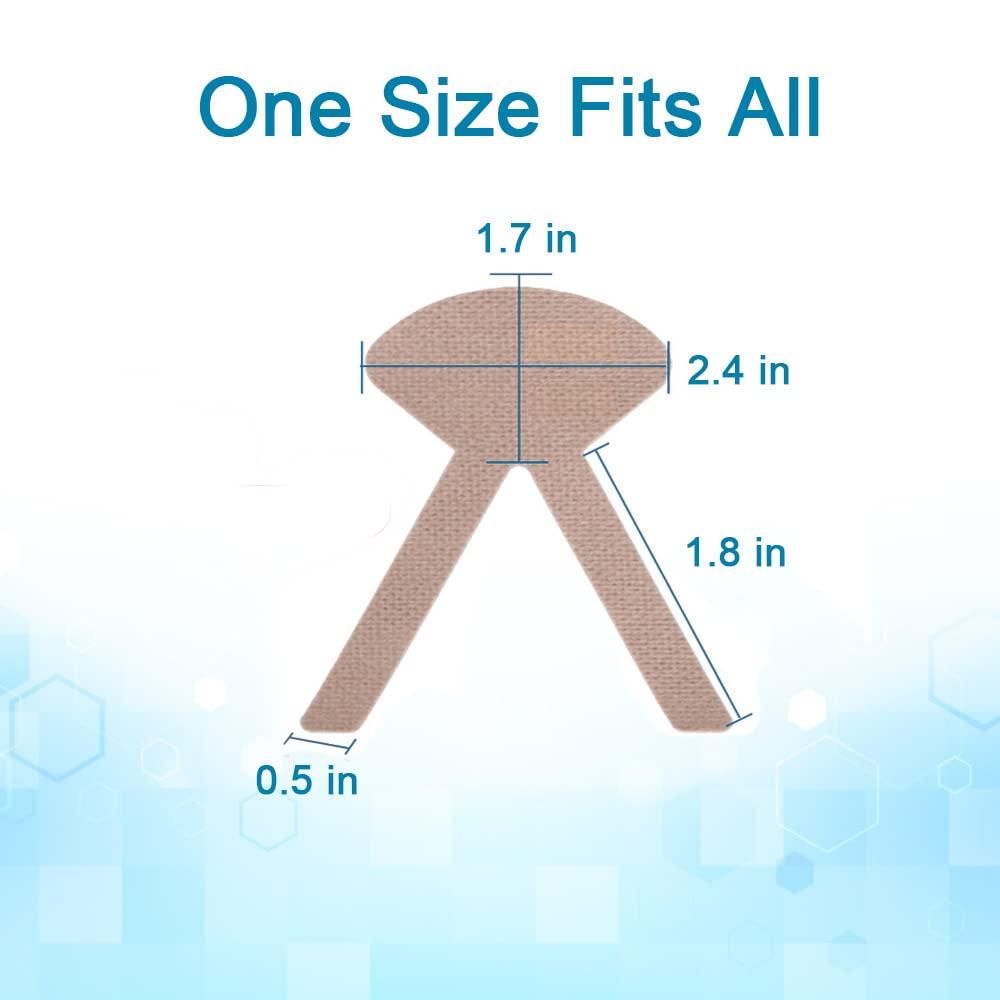 BAOZENP BAOZENP Nasal Tube Holder - Nasogastric Feeding Tube Fastener Catheter Fixed Tape Sticker Nursing Supplies for Home care, Clinic, 50 pcs