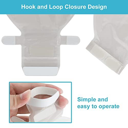 KONWEDA KONWEDA 20PCS Colostomy Bags, Ostomy Supplies, One-Piece Drainable Pouches with Closure for Ileostomy Stoma Care, Cut-to-Fit, Max 70mm