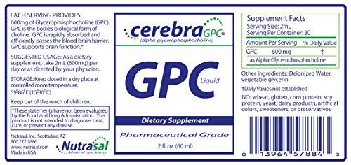 Nutrasal Nutrasal Cerebra GPC Liquid - 2 Fl. Oz. (60mL)
