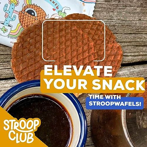 Stroop Club Stroop Club Organic Chocolate Infused Stroopwafel Caramel Treats | Vegan, Plant-Based and Dutch-Approved Indulgence - 12 Chocolate Waffle cookies (6 Pack of 2)