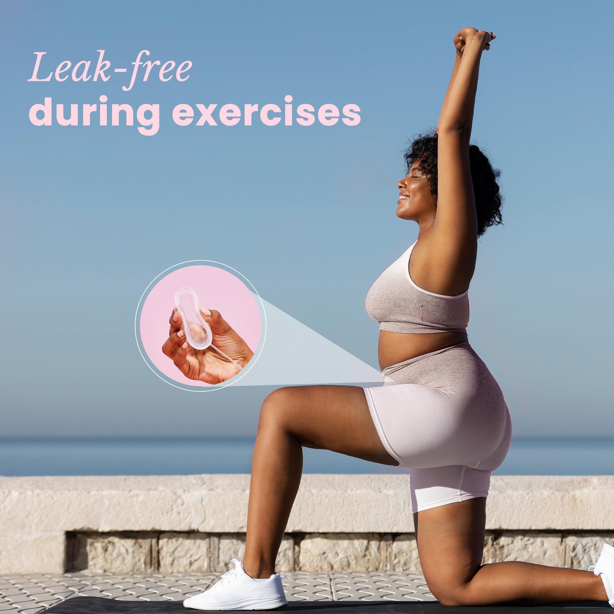 Lumma LUMMA Menstrual Disc | Includes Carrying Pouch and Silicone String for Easy Removal | Comfortable & Sustainable Choice to Tampons |Reusable Medical Grade Silicone,Leak-Proof |Transparent,Medium-Cervix