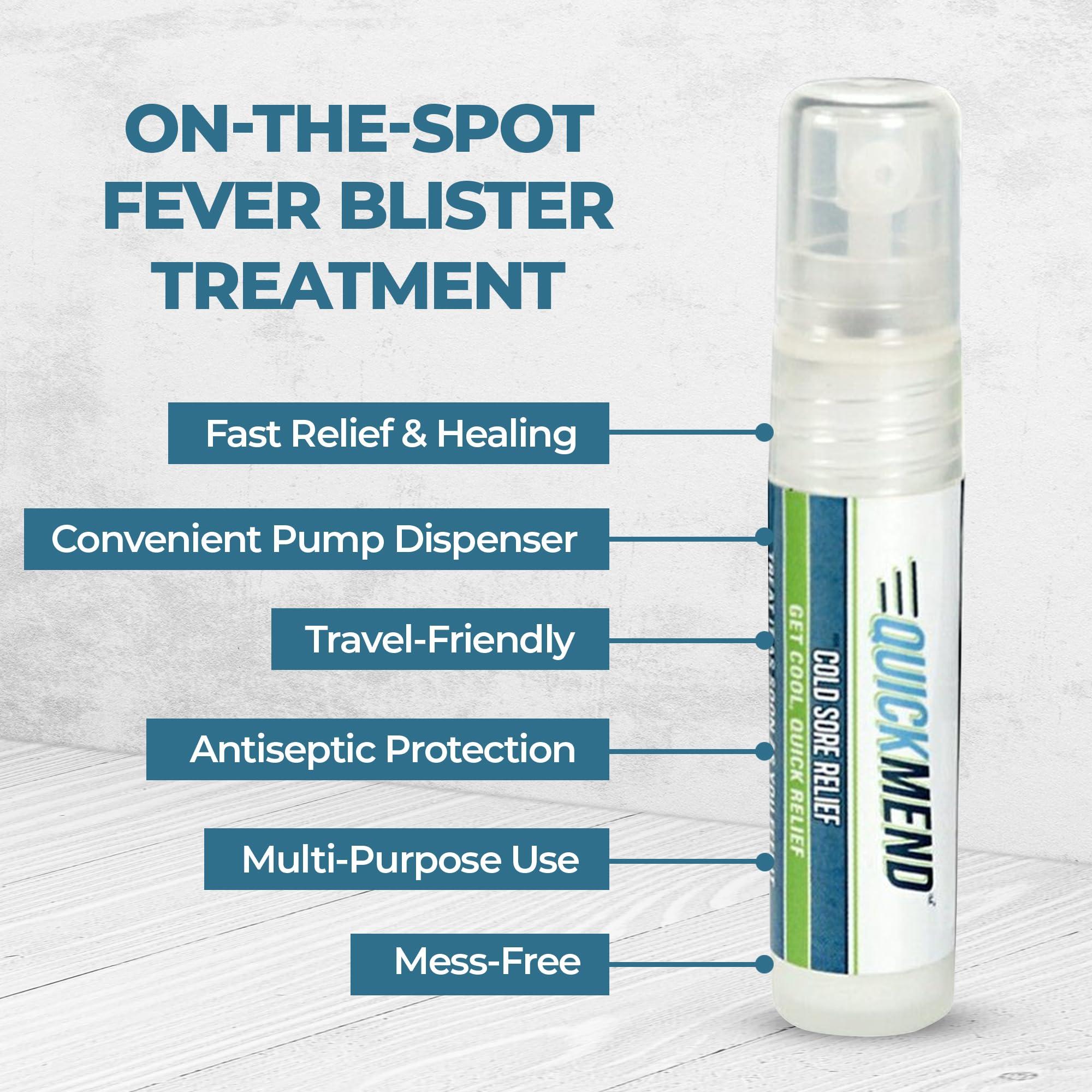 Quick Mend Quickmend Cold Sore Relief Lip Treatment with Pump Dispenser, 4.5 ml / .15 oz.