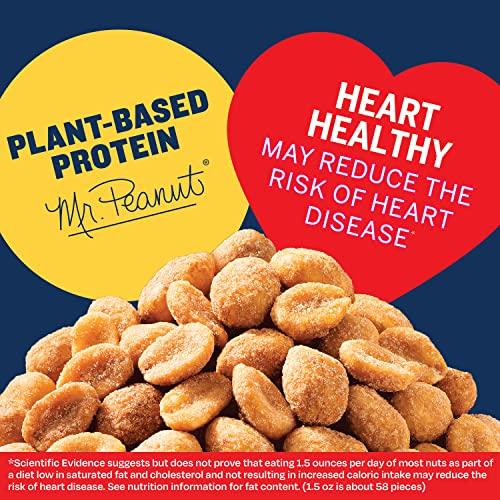 Planters PLANTERS Honey Roasted Peanuts, Sweet and Salty Snacks, Plant-Based Protein 34.5oz (1 Jar)