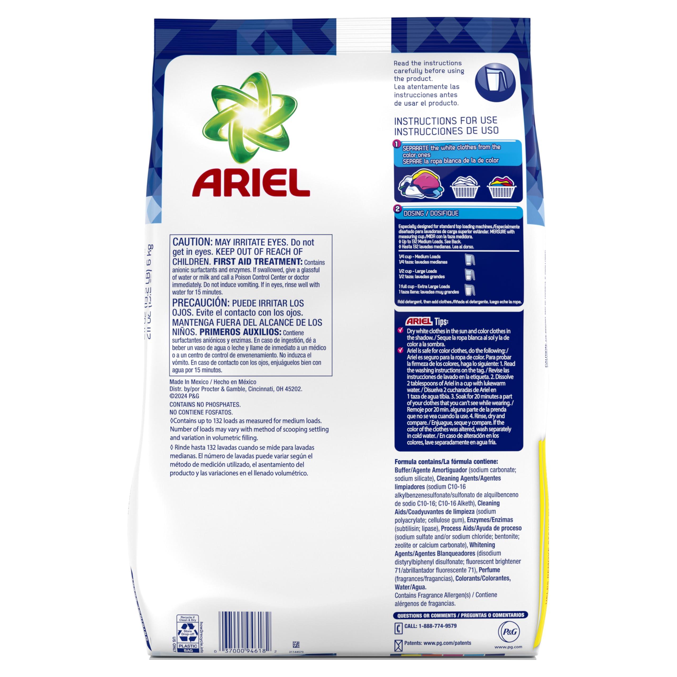 Ariel Ariel Powder Laundry Detergent, Original Scent, 211 ounces 132 Loads, 13.19 Pound (Pack of 1)