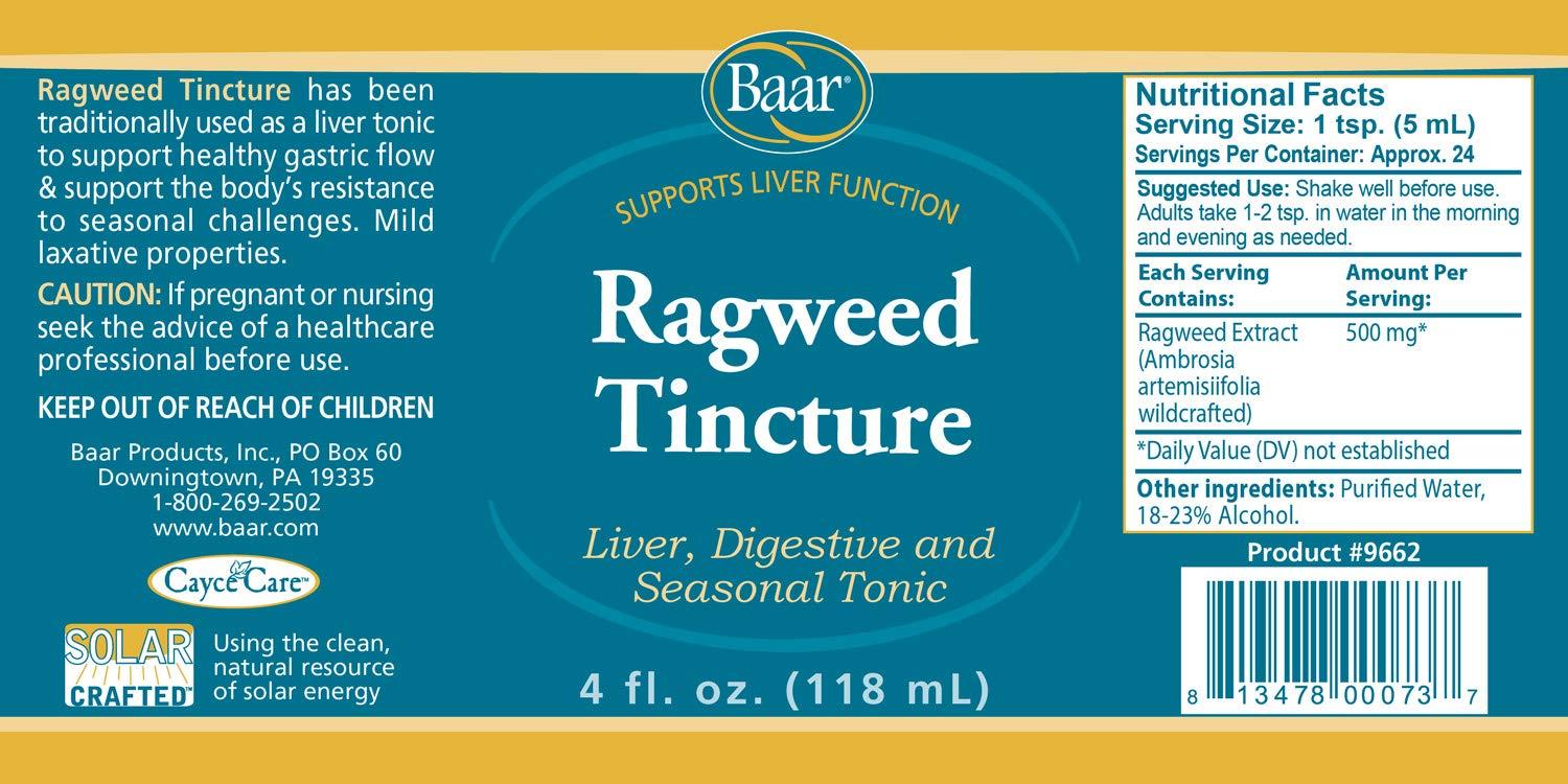 Baar Baar Ragweed Tincture, 4 Oz