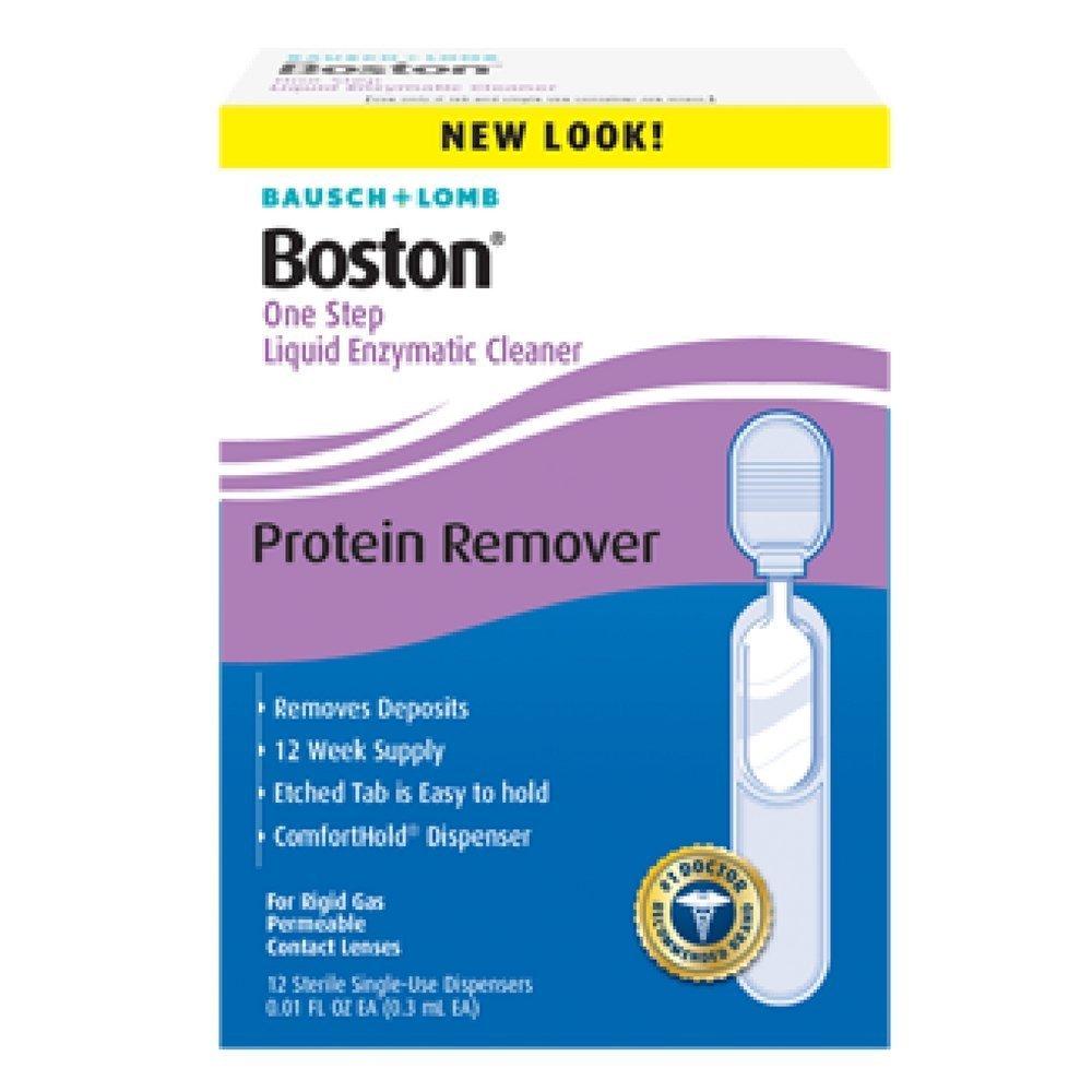 Bausch & Lomb Bausch & Lomb Boston One Step Liquid Enzymatic Cleaner, Protein Remover, 0.01 Fl Oz ( Pack of 3)