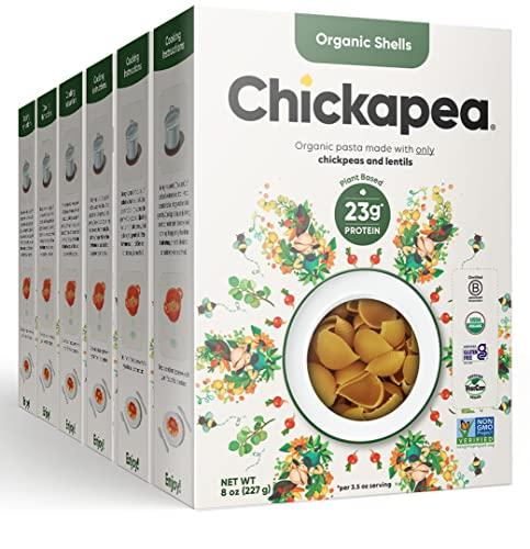 Chickapea Chickapea Organic Chickpea Pasta - Shells - 8 oz (Pack of 6)