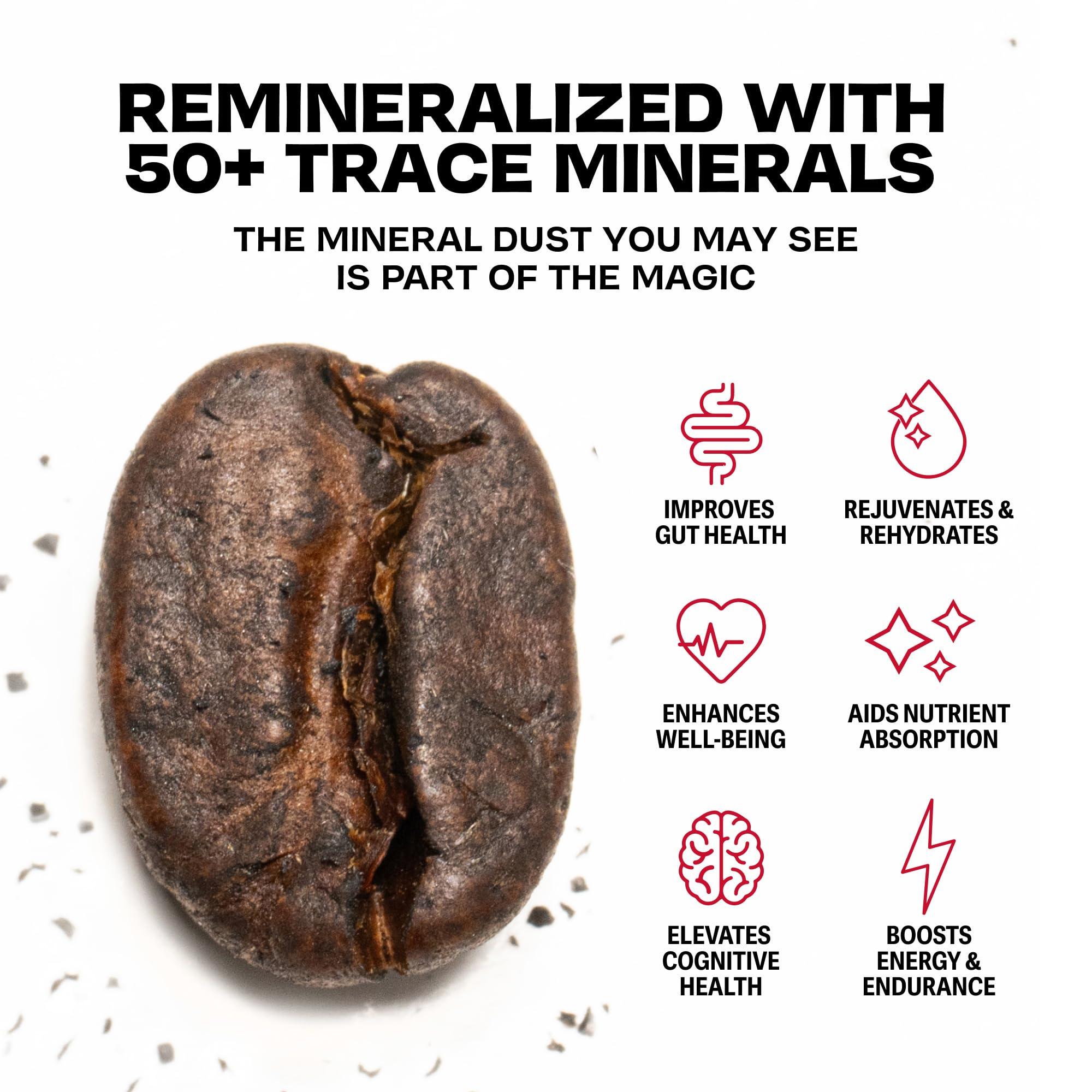 Danger Coffee Danger Coffee by Dave Asprey, Remineralized, Mold Free & Lab Tested Ground Coffee, Medium Roast, 10.9 Ounce