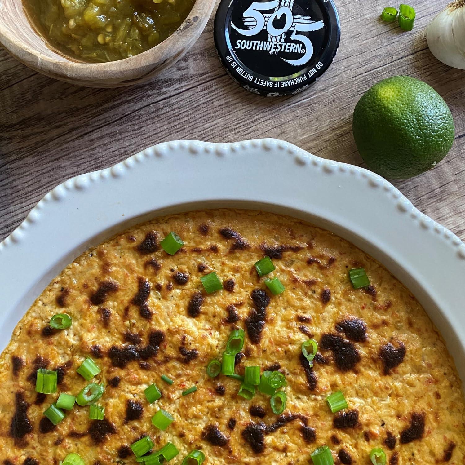 505 Southwestern 505 Southwestern Green Hatch Chile Foodservice 72 Ounce Bulk - Flame Roasted, Restaurant Salsa, Salsa Verde, and Green Chile Sauce (Flame Roasted Green Chile (Medium))