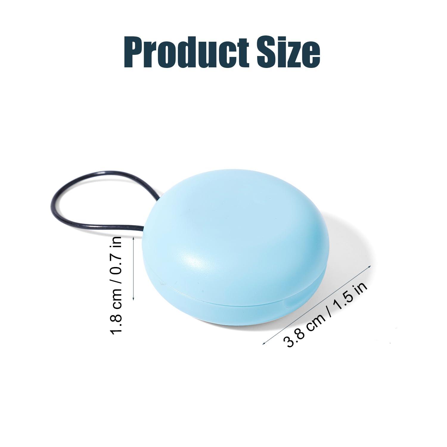 XIHIRCD XIHIRCD Earplug Case, Portable Mini Ear Plug Holder, Small Premium Carrying Case for Travel, Business Trip, Outdoor Activities, Keychain, Storing Earplugs, Trinkets, Pills (Round)