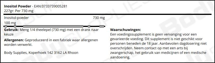 Now Foods Inositol Powder - 8 oz (227 Grams) by NOW