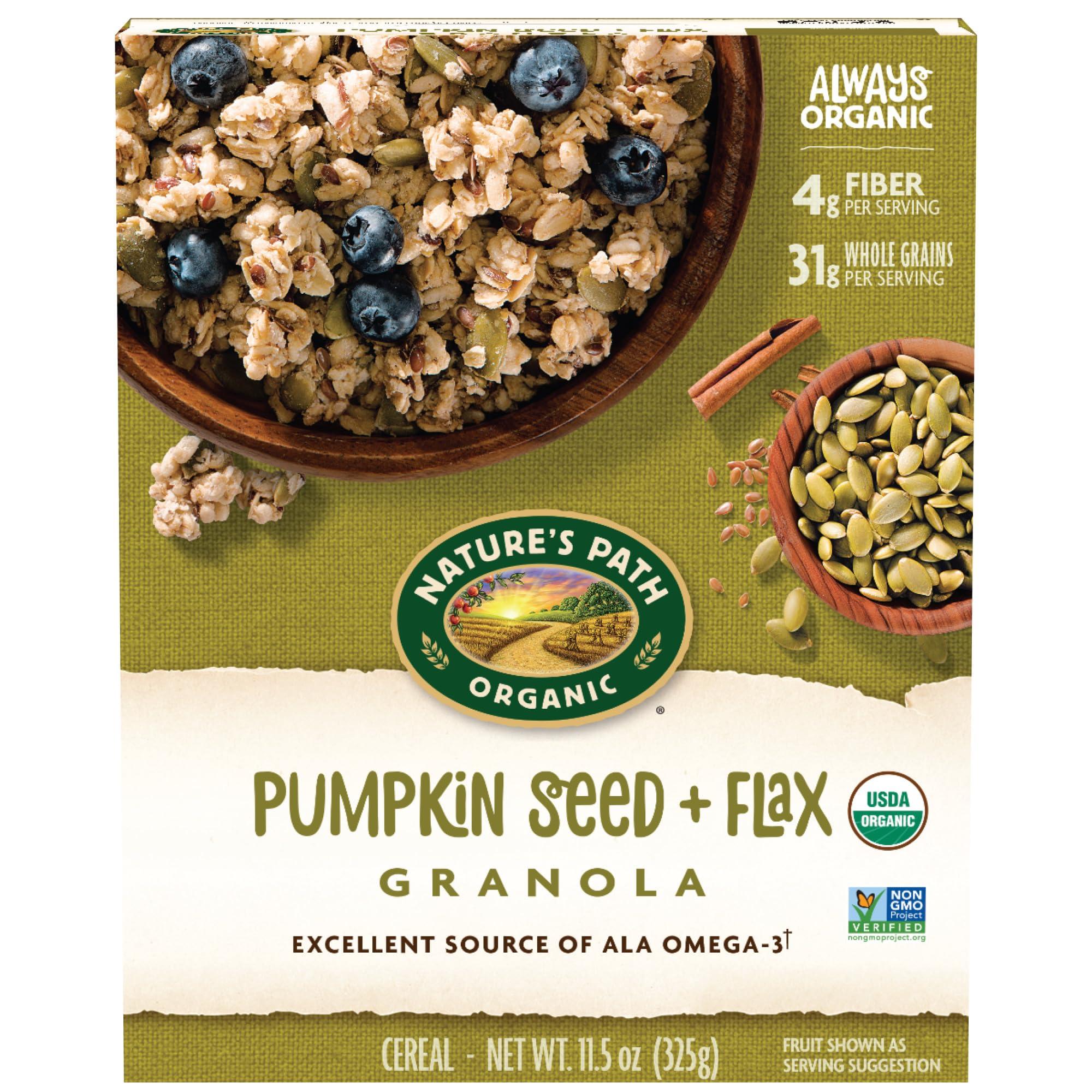 Nature's Path Nature\'s Path Organic Pumpkin Seed + Flax Granola, 11.5 oz (Pack of 1), Non-GMO