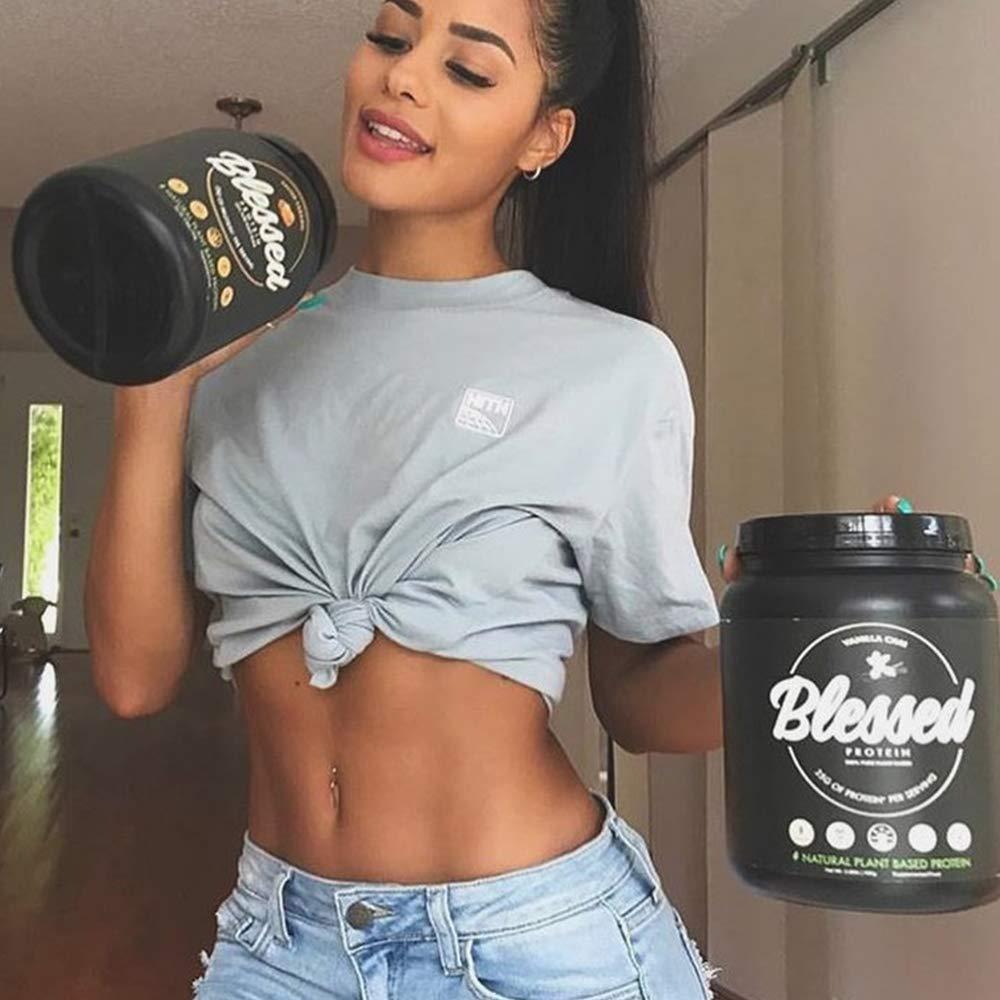 BLESSED BLESSED Vegan Protein Powder - Plant Based Protein Powder Meal Replacement Protein Shake, 23g of Pea Protein Powder, Dairy Free, Gluten Free, Soy Free, No Sugar Added, 30 Servings (Vanilla Chai)