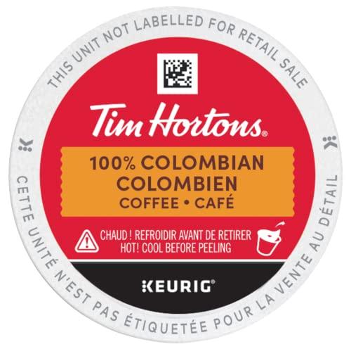 Tim Hortons Tim Hortons Colombian Coffee, Single Serve Keurig K-Cup Pods, Dark Medium Roast, 30 Count {Imported from Canada}