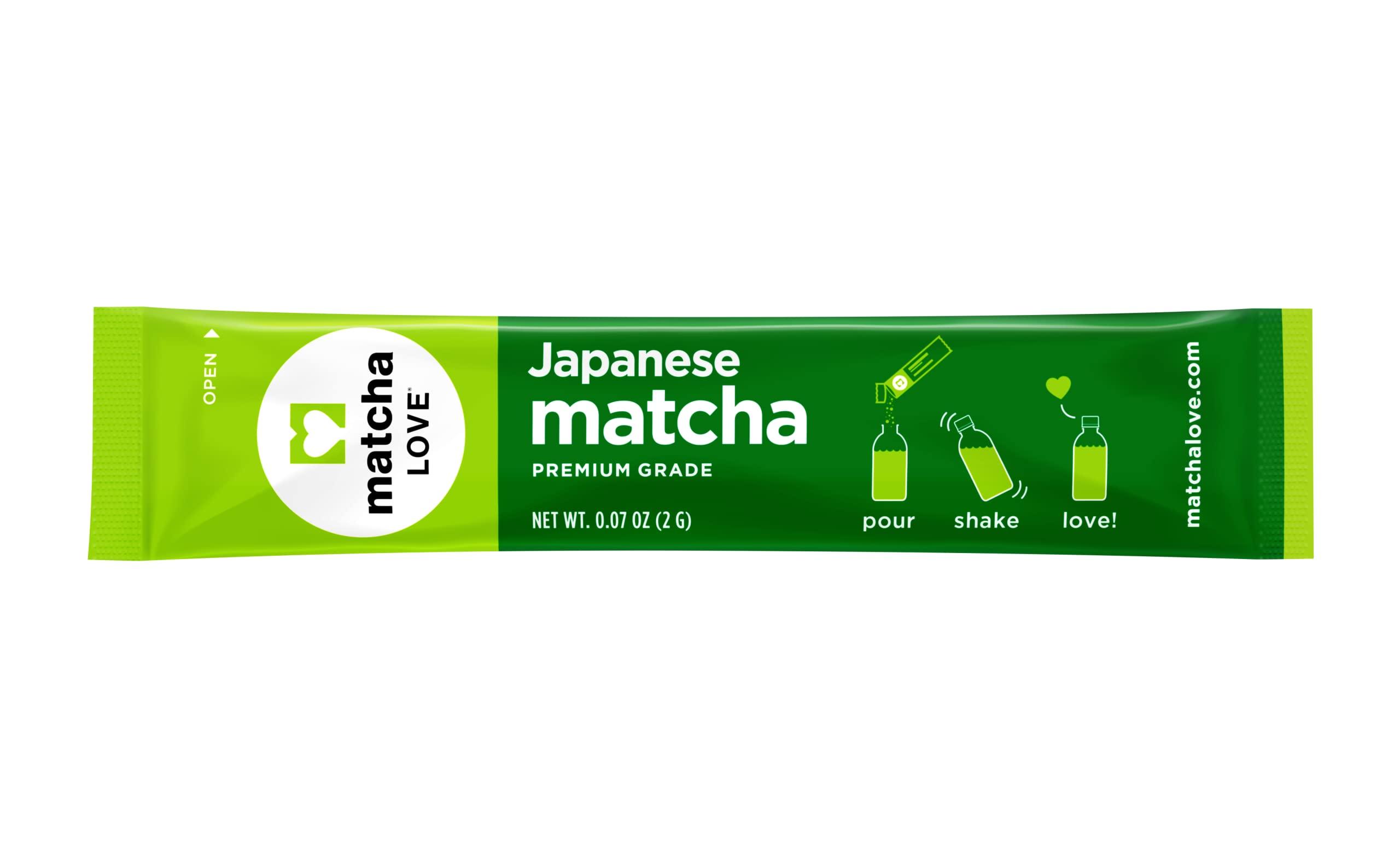 matcha LOVE Matcha Love Japanese Matcha Unsweetened Green Tea Powder, 15 Single Serve Packets, 1.05 Ounces