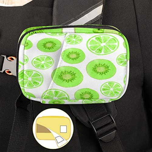 bisibuy Green Kiwi and Lime Pill Case Weekly Medicine Organizer with Travel Bag Seven-Day Pill Box Vitamin Supplement Box Fish Oil Pills Holder