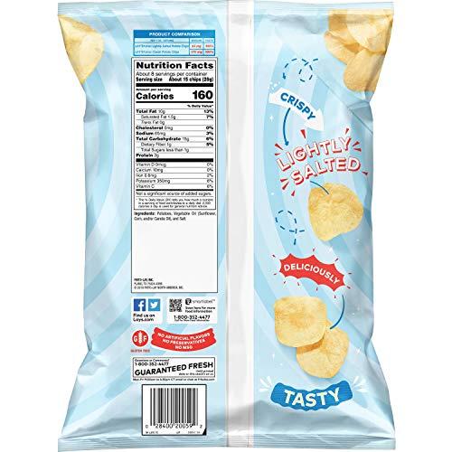 Lay\'s Lay\'s Potato Chips, Lightly Salted Snacks, 7.75oz Bag