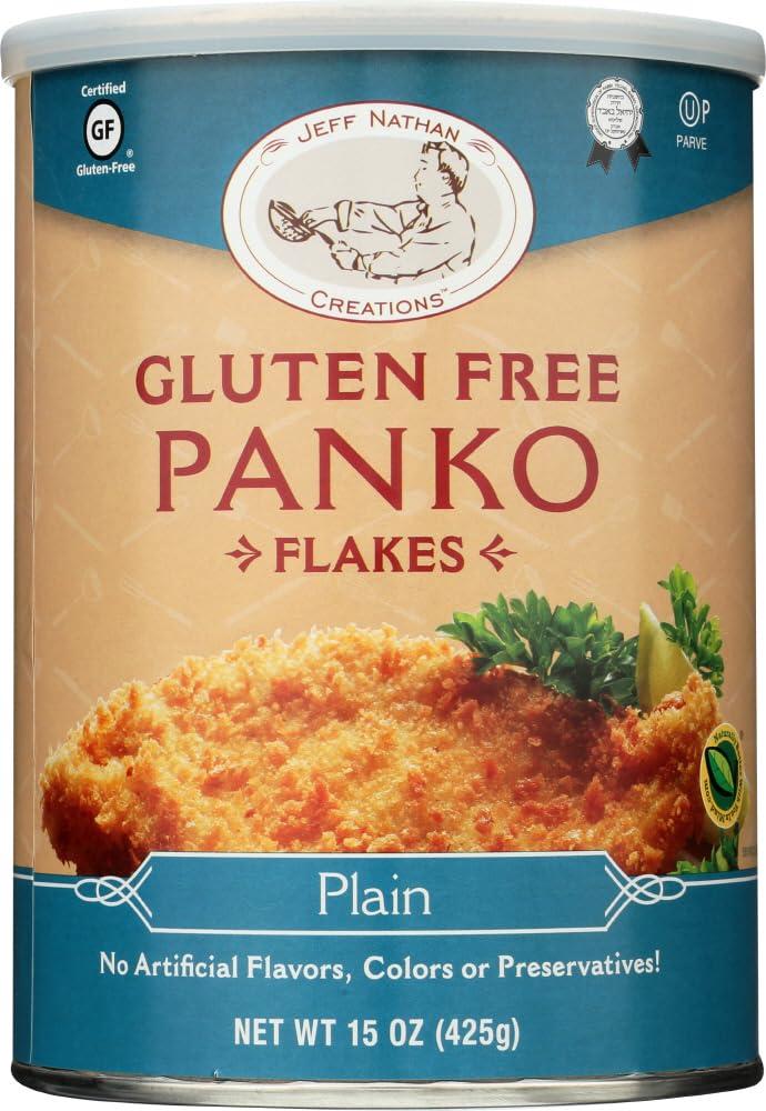Jeff Nathan Creations CheffJeff Nathan Creations, Gourmet Panko Plain Gluten Free, 15 Ounce (2 Pack)