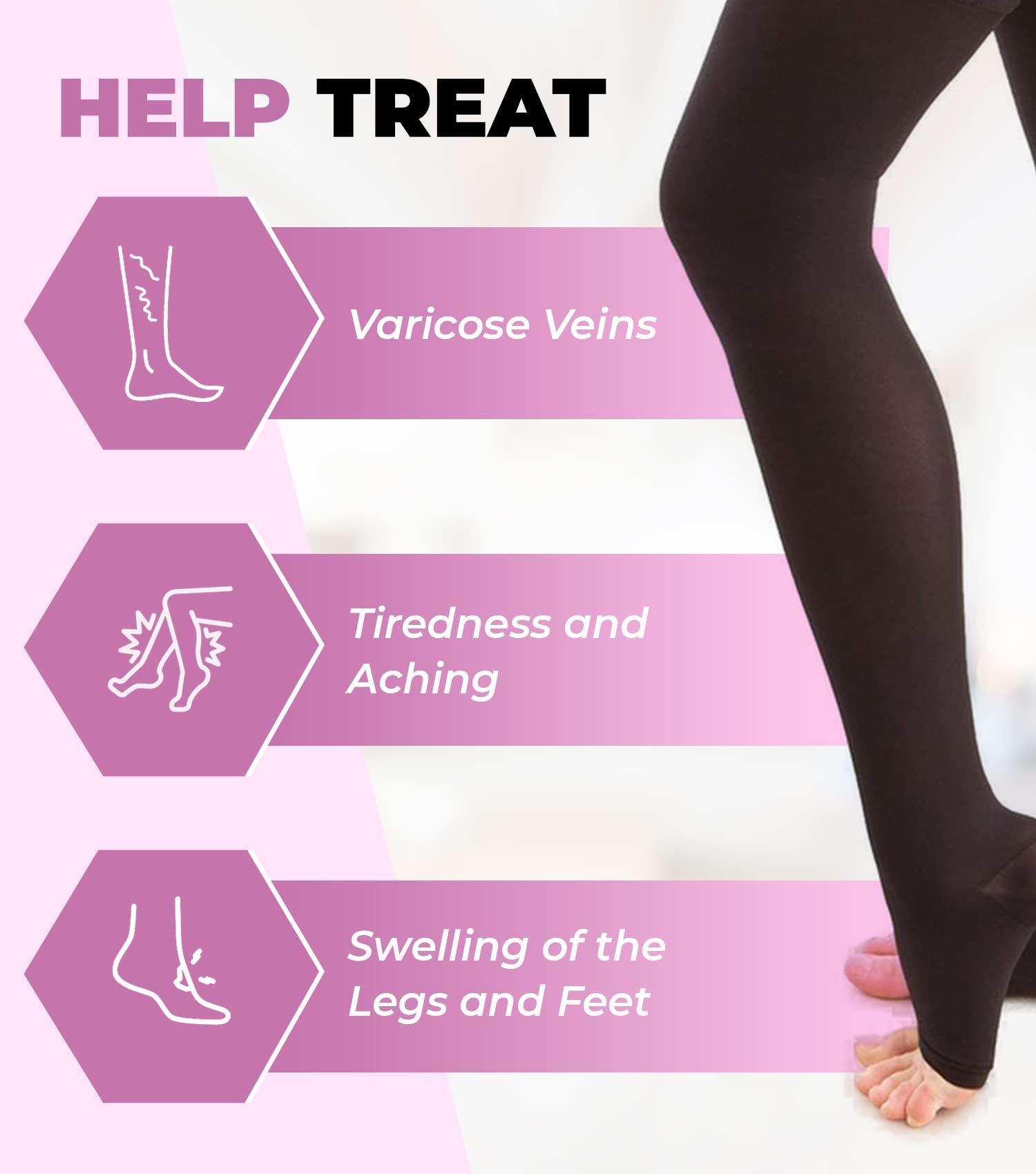 Therafirm Therafirm Support Pantyhose - 20-30mmHg Moderate Compression Stockings (Sand, XXL)