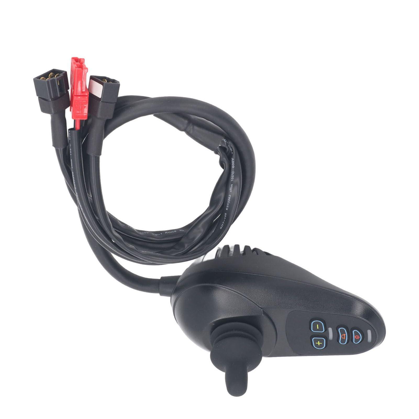 Ymiko Electric Wheelchair Power Controller, Brake Controller, Joystick Controller DC24V 50A 4 Keys for Mobility Solutions with Electric Wheelchair