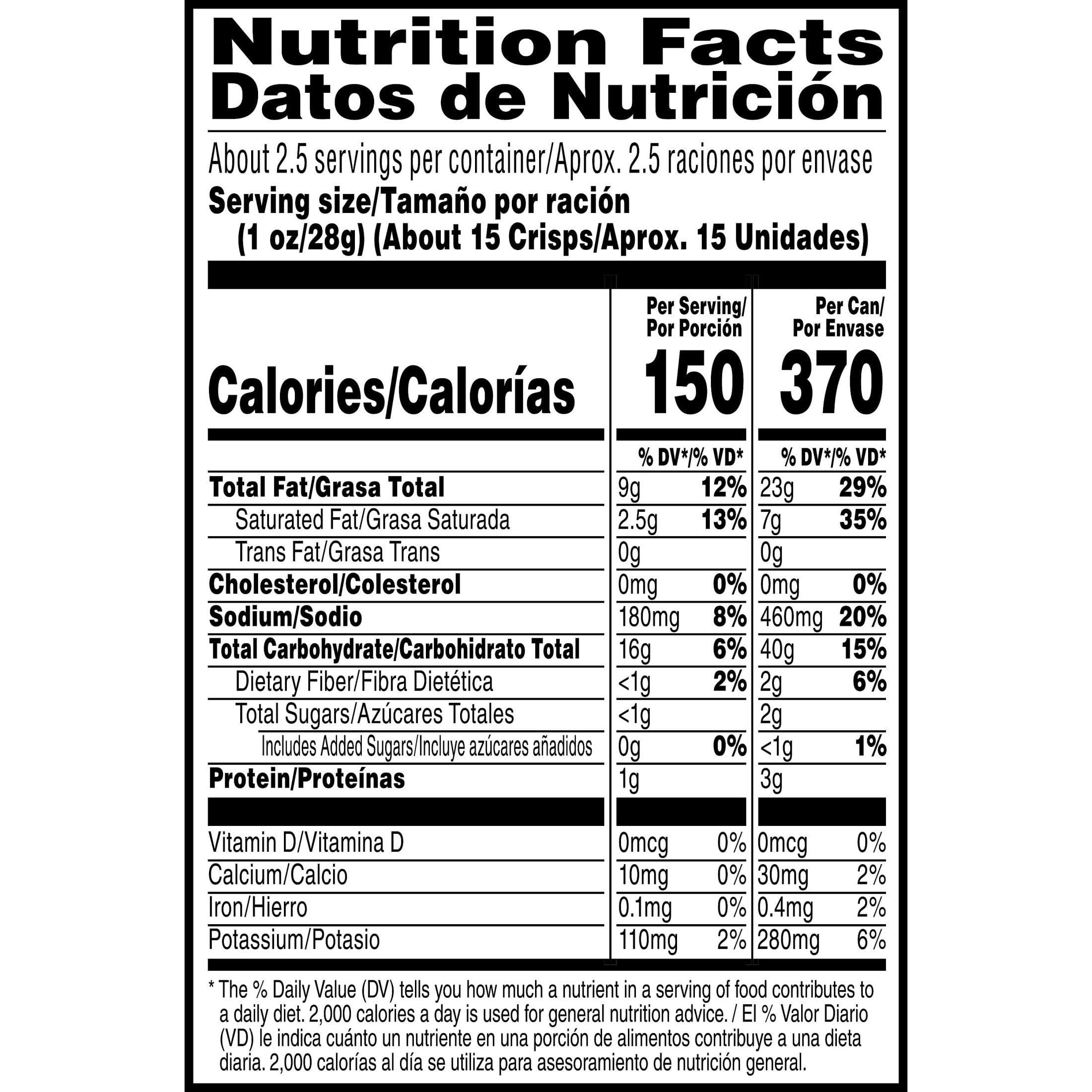 Pringles Pringles Potato Crisps Chips, Lunch Snacks, Office and Kids Snacks, Grab N\' Go, Cheddar Cheese (12 Cans)