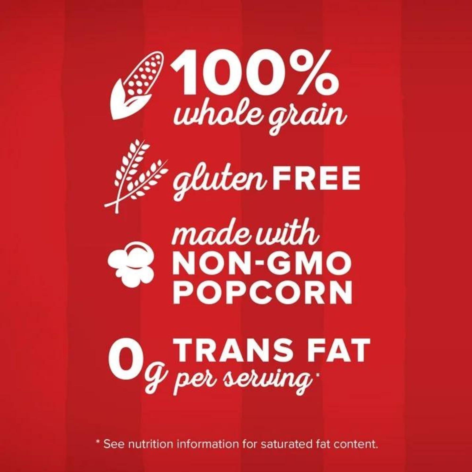 Create and Bundle Microwave Popcorn Orville Redenbacher\'s Butter Popcorn, Mini Bags, 1.5 oz, 12 Count, 1 box contains, 12 Mini Bags of Butter Popcorn + Create Sticker