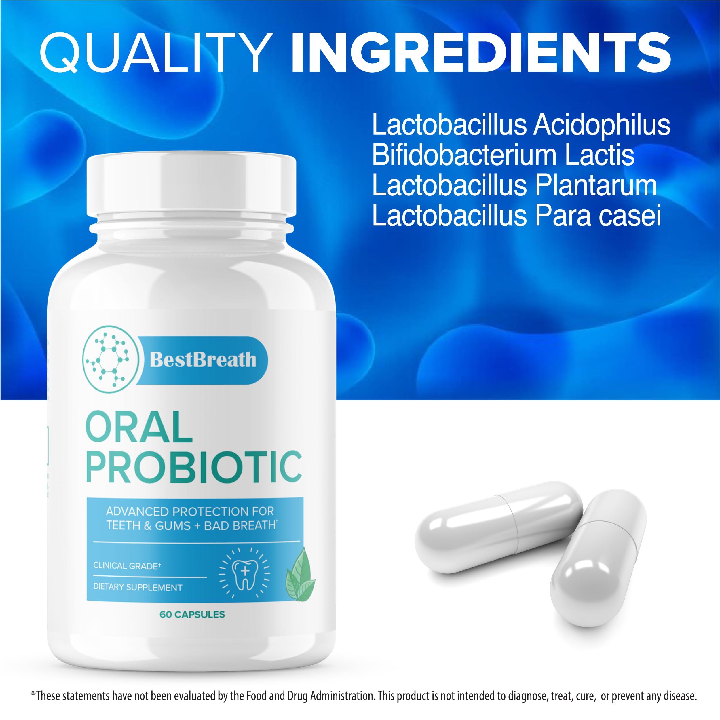 Official... Official... Best Breath Oral Probiotic - Best Breath Dental Probiotic for Teeth and Gums - Advanced Supplement Pills Healthier Teeth, Gums & Bad Breath, BestBreath Oral Probiotic Reviews (2 Pack)